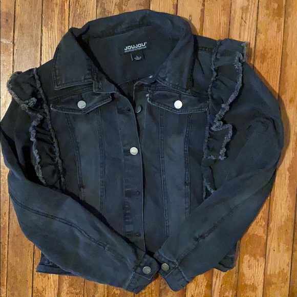 Jou Jou Jackets & Blazers - Jou Jou Black Denim Jacket